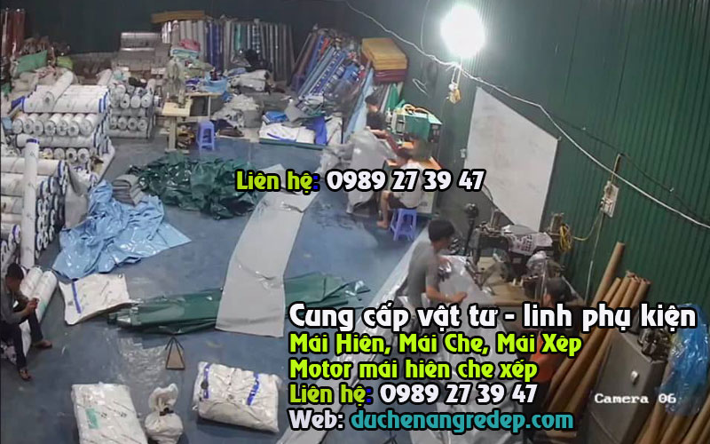 Đơn vị cung cấp vật tư mái hiên di động uy tín giá rẻ - Linh kiện mái bạt xếp di động - Nhà máy sản xuất phụ kiện mái che quay tay giá rẻ uy tín